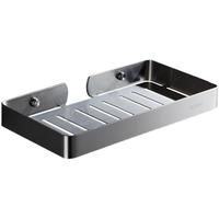 Support mural moderne et minimaliste pour savon de salle de bain, sans perçage, en acier inoxydable 304 doré, avec égouttoir intégré
