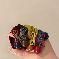 YAOYU Élastique à cheveux haut de gamme avec nœud, pour femme, très élastique et durable, en caoutchouc, sans risque de blessure