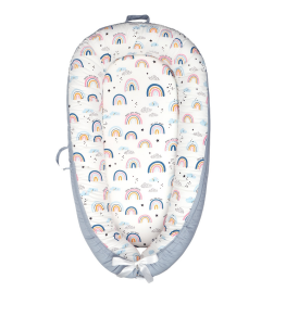 Nido para Bebé, Cuna, Colchón para Recién Nacido, Cojín de Maternidad, Cama de Viaje Plegable y Portátil, Juego de Cama para Bebé con Estampado 100% Algodón - Product Image 3