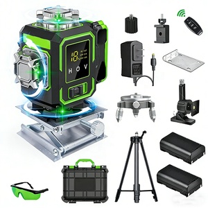 360 °   Niveau laser <span class=keywords><strong>vert</strong></span> 4D 16 lignes rotatif professionnel pour extérieur, construction, marquage, outil avec batterie au lithium - Product Image 2