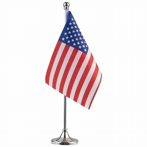 <span class=keywords><strong>Bandiera</strong></span> da Tavolo Americana Personalizzata con Logo, Design di Tutti i Paesi, con Asta - Product Image 1