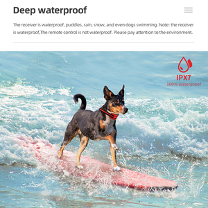 Yeni 500 ultrasonik anti <span class=keywords><strong>bark</strong></span> cihaz metre su geçirmez pet uzaktan kumanda şarj titreşim köpek tasması uzaktan kumanda 40% - Product Image 4