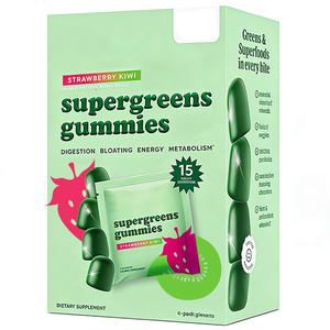 Горячая распродажа: Антиоксидантные жевательные конфеты со вкусом клубники и киви для улучшения пищеварения и поддержки иммунитета, 4 упаковки, диетическая добавка, OEM - Product Image 1