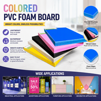 Panneau en mousse PVC coloré anti-rayures – Taille et épaisseur personnalisables, écologique, imperméable, pour publicité, découpe pour cuisine