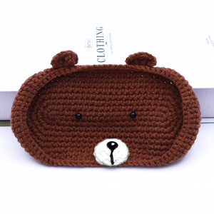 Nuevo cubo de almacenamiento de ganchillo, estuche para gafas, caja de almacenamiento hecha a mano, almacenamiento creativo y lindo para muñecas, almohadilla para gafas, ganchillo hecho a mano. - Product Image 3