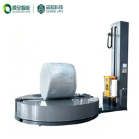 Máquina Envolvedora de Palés Industrial de Alta Resistencia con Mesa Giratoria Ajustable para Envoltura de Film en Logística, Almacenes y Manufactura