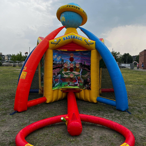 Jeu de Carnaval Gonflable Interactif 4-en-1 pour Activités Sportives en Plein Air : Baseball, Football, Basketball - Product Image 4