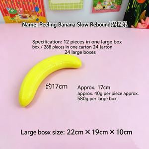Elonna Peelable Banana <b>Squishy</b> Toy TPE/PU Material Slow Rising Rebound Simulation <b>Food</b> Squeeze Fidget Stress Relief Toy - Product Image 6
