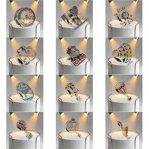 Abalorios DIY de Plata <span class=keywords><strong>S925</strong></span> con logo Fitr <span class=keywords><strong>Ale</strong></span>, Rueda de la Fortuna Arcoíris, Globo Aerostático Arcoíris Colorido y Casa Voladora, estilo Viajes - Product Image 1