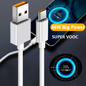 Cargador Rápido USB C Super Flash <span class=keywords><strong>3.0</strong></span> de 65 W y 6 A, Cable de Datos de Carga Rápida Tipo C para <span class=keywords><strong>Realme</strong></span> - Product Image 2
