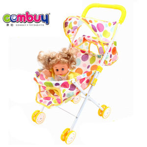 Jouet poussette pour bébé, chariot en fer de 12 pouces, boisson d'eau, pierreries - Product Image 2