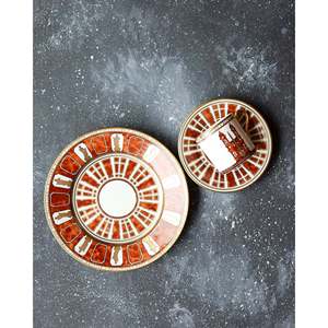 Service à café en porcelaine Richard Ginori, coffret Jubilé avec décoration Saint-Pierre, styles de design européens et turcs, comprend du café - Product Image 3