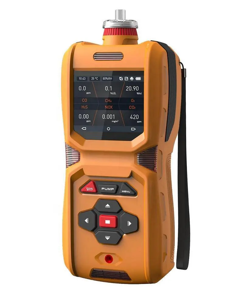 Ancel MS600 — détecteur de gaz Six en un, analyseur Multi gaz Portable, CO H2S O2 Ex CO2 NOX