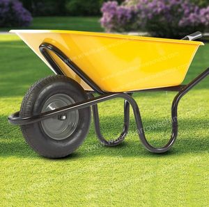 <span class=keywords><strong>Brouette</strong></span> <span class=keywords><strong>Haemmerlin</strong></span> Alpha Original 90 LTR <span class=keywords><strong>Jaune</strong></span> Revêtement en poudre époxy avec roue pneumatique pour le marché européen - Product Image 6