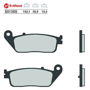 Pastillas de Freno para Motocicleta R-Attack S013SS Delanteras de Cobre Sinterizado, Homologadas R90 - Product Image 1