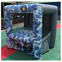 Jeu gonflable de carnaval de qualité commerciale pour enfants : Tir à l'arc sur cible Hoverball pour location événementielle