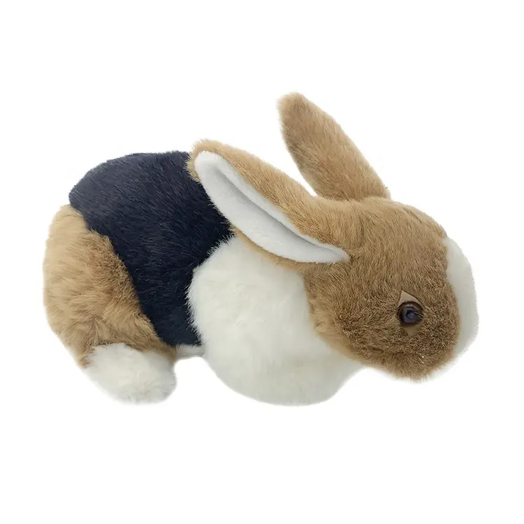 Best quality plush Clever rabbit animal doll stuffed animal fur fabric plush toys soft rabbit for wwf