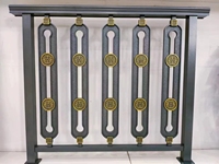 Rampe d'escalier de balcon en alliage d'aluminium gris anthracite, balustrade de terrasse résidentielle à soudure sans joint, à faire soi-même