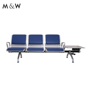 M & W 5- مقعد المطار الجلود والمعادن كرسي الانتظار التحفة كراسي غرفة الانتظار - Product Image 6