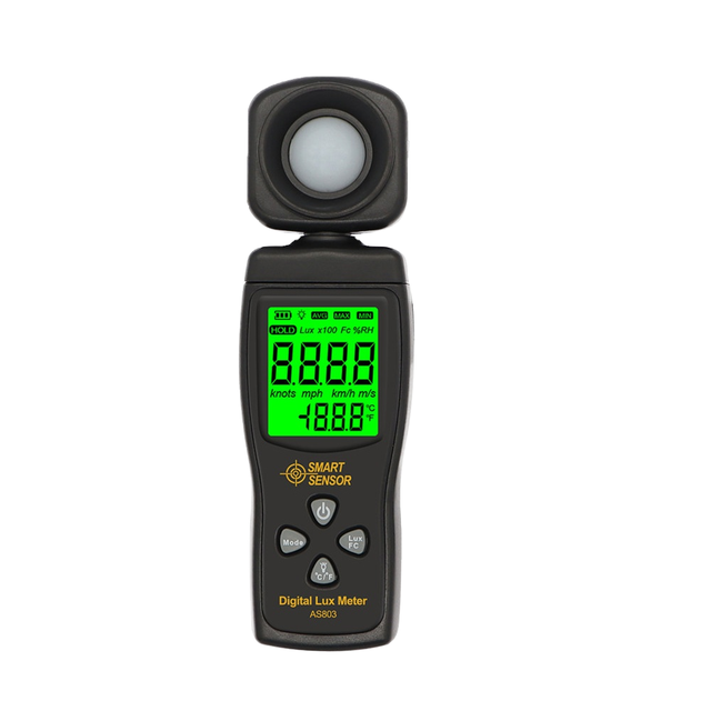 Smart Sensor AS803 Digital Lux Meter Illumination Meter Light Meter