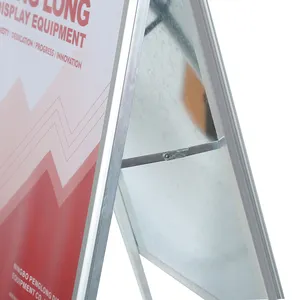 32mm B2 Pavement Sign Poster Stand Outdoor Advertising Snap Frame Standing A Board
