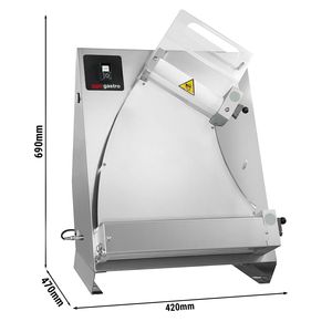 Rodillo para masa Gastro GGM - para masa de pizza de 300 mm - grosor de masa de 1 a 4 mm - Product Image 1