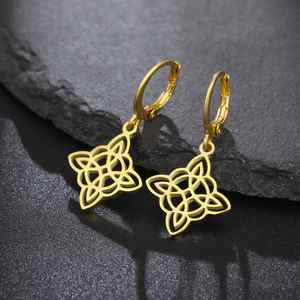 มายเชป วิช นอตต์จี้ห้อยต่างหูสำหรับผู้หญิงสาวสแตนเลสสตีลต่างหูเครื่องรางเวทมนตร์เครื่องประดับของขวัญวันเกิด - Product Image 6