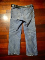 Lotfeel Pantalon en tissu vintage de haute qualité avec des patchs japonais délavés et usés