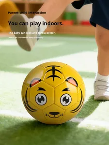 Balón de Fútbol de Cuero Suave con Dibujos Animados para Niños de 3 a 8 Años, Entrenamiento Educativo, Interacción Padres-Hijos - Product Image 4