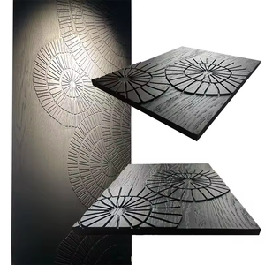 <span class=keywords><strong>Porte</strong></span> en bois massif sculptée radiale 3D moderne |   <span class=keywords><strong>Porte</strong></span> intérieure en bois minimaliste sur mesure pour salon, salle à manger et hôtel - Product Image 2