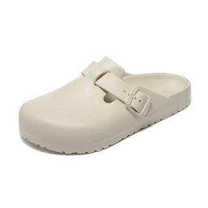 Mules et sabots plats d'extérieur pour femmes, style <span class=keywords><strong>Birkenstock</strong></span>, en cuir véritable et daim de vache, avec semelle intérieure en liège et semelle extérieure en EVA, à enfiler - Product Image 5