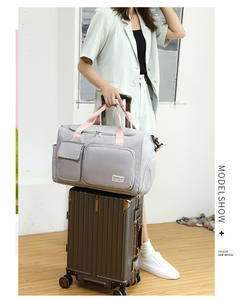 Sac de voyage unisexe grande capacité, léger, tendance, avec logo personnalisé, idéal pour le week-end, la gym, le sport, imperméable - Product Image 2