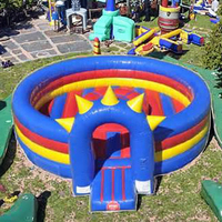 Jeux de joute de sport de cour de combat gonflable en gros de haute qualité pour le château gonflable de parc d'attractions commercial