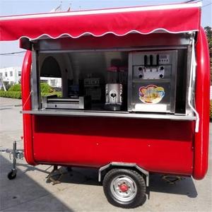 Personalizado Mini Móvel Crepes & Ice Cream Food Truck Totalmente Equipado Ao Ar Livre Carrinho de Café Catering Food Trailer CE DOT Certified - Product Image 1