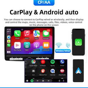Qled 1din 10 pollici <span class=keywords><strong>Android</strong></span> 360 auto lettore Dvd universale Video Autoradio con schermo rotante Stereo sistema di navigazione Autoradio Autoradio - Product Image 5