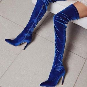 <span class=keywords><strong>Bottes</strong></span> longues élégantes à talon fin et bout pointu pour les fashionistas - Product Image 2