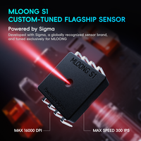 MLOONG MX301 Mouse Gaming Nirkabel Ultra-Ringan 1K Polling Rate 16000 DPI Sensor 16K Mouse Gaming yang Dapat Diprogram