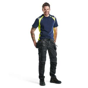 BLAKLADER-Camiseta 333210308833XXXL Azul marino/Amarillo Hi-vis-EAN 7330509595510 ROPA DE TRABAJO DE 2017 - Product Image 3