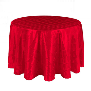 Tùy Chỉnh Vòng Thêu Khăn Trải Bàn Ăn Trắng Pintuck Bảng Bao Gồm Cho Đám Cưới Đảng - Product Image 4