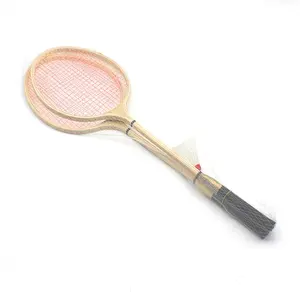 Hot Selling Hot Product Groothandel Professionele Goedkope Prijs Houten Handvat Outdoor Sport Badminton Rackets Raquetas De Badminton