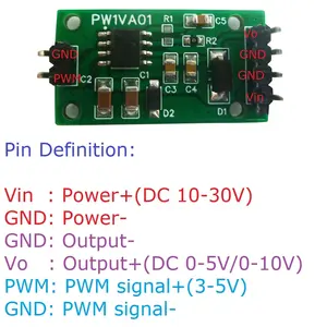 Module d'extension DAC Arduiuo PW1VA01, kit DIY, convertisseur de tension PWM vers 0-5V/0-10V pour <span class=keywords><strong>NANO</strong></span> PRO MEGA <span class=keywords><strong>ESP8266</strong></span> ESP32 - Product Image 4