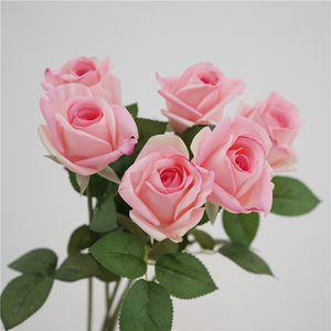 Y-H131 Fleurs artificielles hautement réalistes, roses au toucher naturel, de haute qualité, pour la décoration de la maison et de mariage, roses en latex au toucher naturel, vendues à l'unité - Product Image 4