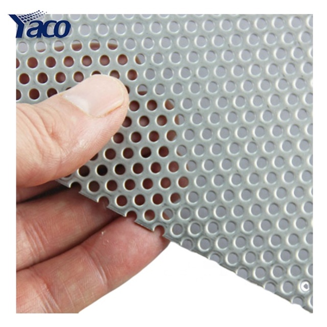 Round Hole Perforated Metal Aluminum Mesh Speaker Grille Filter Walkway