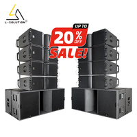 Système de sonorisation professionnel pour DJ : 8 enceintes passives Line Array bidirectionnelles de 10 pouces K210 et 2 caissons de basses importés KS28 à longue portée