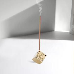 CHENLANG Porte-encens en laiton durable au design élégant pour cônes et bâtonnets d'encens, minimalisme moderne, aromathérapie religieuse, maison - Product Image 1