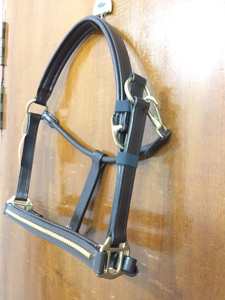 Luxueux licou de cheval en cuir de haute qualité avec clinker d'or à la mode et élégant avec du matériel de qualité supérieure - Product Image 4