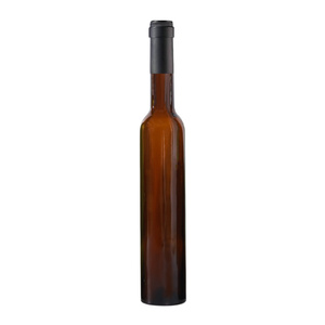 Moderna y Elegante Botella de Vino de Hielo Redonda y Alta de <span class=keywords><strong>375</strong></span> ml, Color Marrón Oscuro con Sello de Plástico, Botella de Champán - Product Image 2
