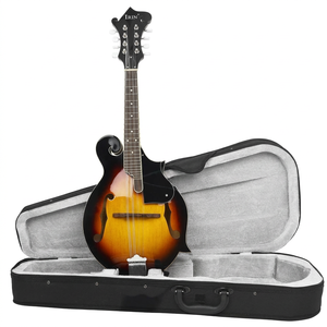 <span class=keywords><strong>Mandoline</strong></span> IRIN F Style, corps entièrement en bois massif, 8 cordes, finition Sunburst, 70 cm, avec étui rigide - Product Image 3