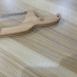 Cuchillo para pan de madera con hoja dentada de 8-9.9 pulgadas, herramienta de cocina de acero inoxidable para cortar pan - Product Image 3