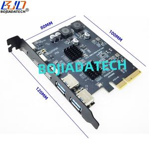Fabrieksgroothandel 5 * 10Gbps USB 3.2 connector drie Type-C + twee Type-A naar PCI Express X4 PCI-E 4X controller uitbreidingskaart - Product Image 3